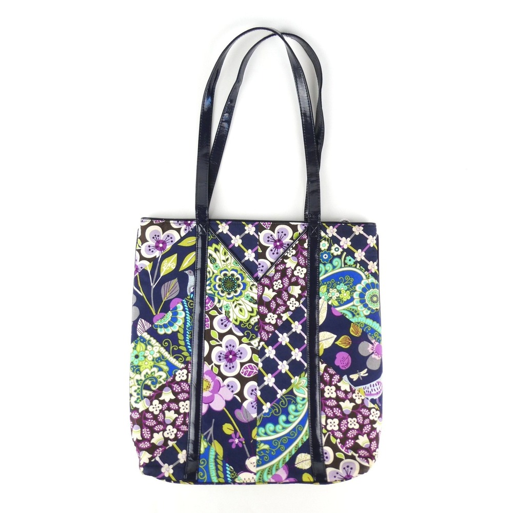 Vera Bradley Floral Nightingale Tall Tote Shoulder Bag
